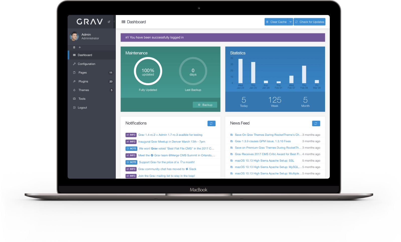 Grav – das CMS ohne Datenbank, das alles kann